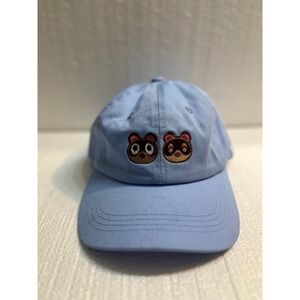 Animal Crossing Tom Nook Isabelle Baseball Cap Light Blue‎ Embroidered Anime